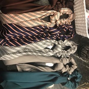 pack of 7 Scarf Scrunchies